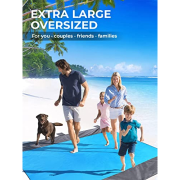 POPCHOSE Beach Blanket Sandproof Waterproof Extra Large