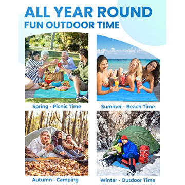 POPCHOSE Beach Blanket Sandproof Waterproof Extra Large