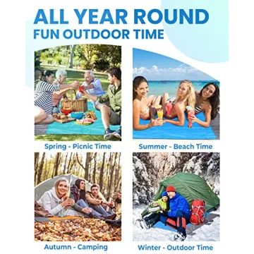 POPCHOSE Beach Blanket Sandproof Waterproof Extra Large