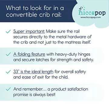 hiccapop Bed Rail for Secure Toddler Bed Transition