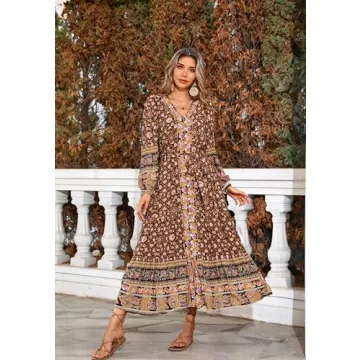 Chic R.Vivimos Women’s Bohemian Midi Dress for All Occasions