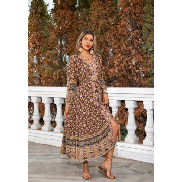 Chic R.Vivimos Women’s Bohemian Midi Dress for All Occasions