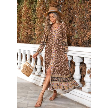 Chic R.Vivimos Women’s Bohemian Midi Dress for All Occasions
