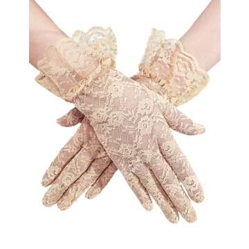 Gionforsy Pink Derby Hat Fascinator Set with Gloves & Jewelry