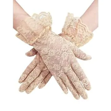 Gionforsy Pink Derby Hat Fascinator Set with Gloves & Jewelry