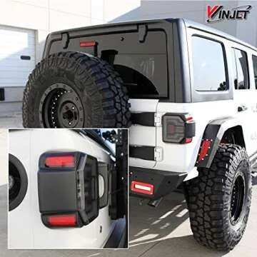 Winjet LED Sequential Tail Lights for Jeep Wrangler JL 2018-2025