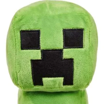 Mattel Minecraft Basic 8-inch Plush Creeper Stuffed Animal Figure, Soft Doll Inspired by Video Game Character
