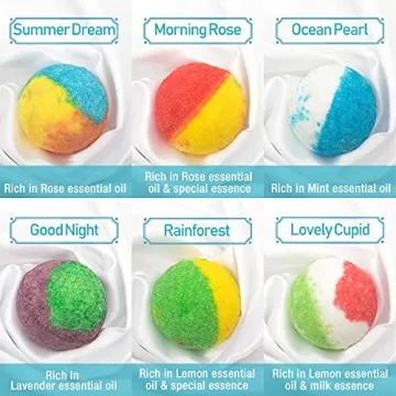 INTEYE Organic Bath Bombs Gift Set with 24 Handmade Fizzies