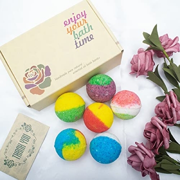 INTEYE Organic Bath Bombs Gift Set with 24 Handmade Fizzies