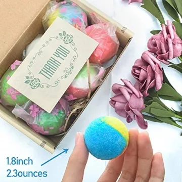 INTEYE Organic Bath Bombs Gift Set with 24 Handmade Fizzies