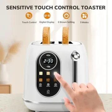 Keenstone Smart Touch Toaster with Retro Design and Functions