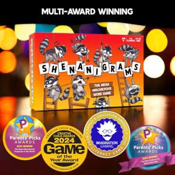 Shenanigrams! – The Mega-Mischievous Word Game! A Super Fun & Fast Family Party Game for Kids, Tee...