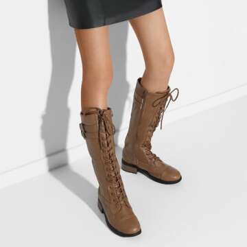 Stylish DREAM PAIRS Combat Boots for Women – Quality & Comfort