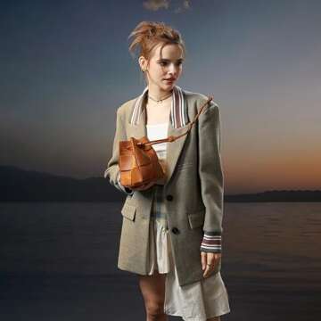 Women Drawstring Bucket Tote Bag - Chic & Versatile