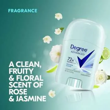 Degree Women’s Travel Deodorant Shower Clean 18-Pack – 72H Body Heat Activated Mini Antiperspira...