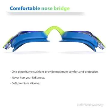 ZABERT K20 Kids Swimming Goggles - 3 Pack - Anti-Fog & Leak-Proof