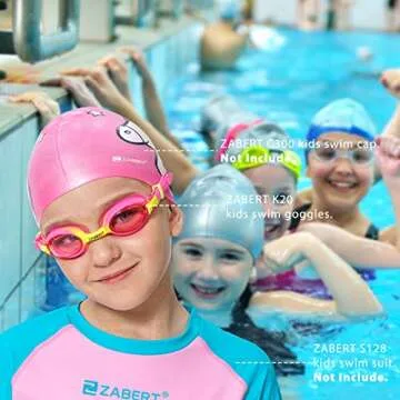 ZABERT K20 Kids Swimming Goggles - 3 Pack - Anti-Fog & Leak-Proof