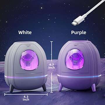 Frestar Mini USB Humidifier with LED Light and Design