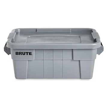 Durable Rubbermaid BRUTE Tote for Camping and Storage