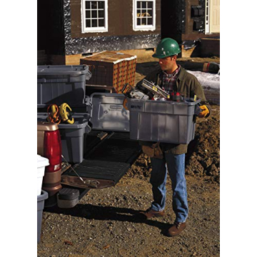 Durable Rubbermaid BRUTE Tote for Camping and Storage