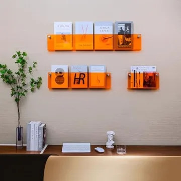 Stylish 2-Pack Acrylic Magazine Holder for Any Space