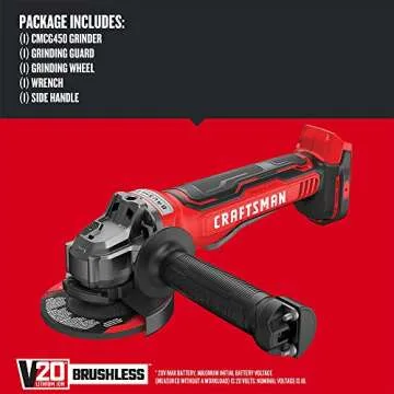 Craftsman V20 Angle Grinder - Powerful Brushless Tool