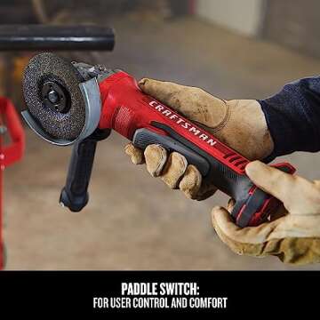 Craftsman V20 Angle Grinder - Powerful Brushless Tool