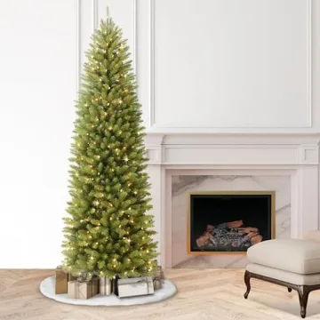 Puleo 7.5 Foot Pre-Lit Fraser Fir Artificial Christmas Tree