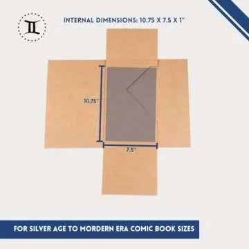 Gemini Comic Book Mailers | 10.75x7.5x1 Inch - Pack of 25 | Easy Fold, Stay Flat, Crush Proof, and Do Not Bend | Flat Boxes for Shipping, Books Boxes and Wraps, Mailers Boxes, Rigid Mailers