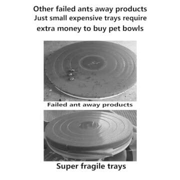 Ant Away Cat Dog Pet Food Bowl 32 Oz Food Water Bowls Dish for Small to Medium Size Dogs Cats by With You6688