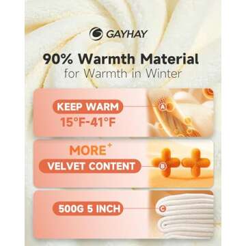 GAYHAY Fleece Lined Leggings for Women – Thick Winter Warm Thermal High Waisted Tummy Control Work...