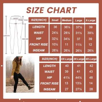 GAYHAY Fleece Lined Leggings for Women – Thick Winter Warm Thermal High Waisted Tummy Control Workout Yoga Pants
