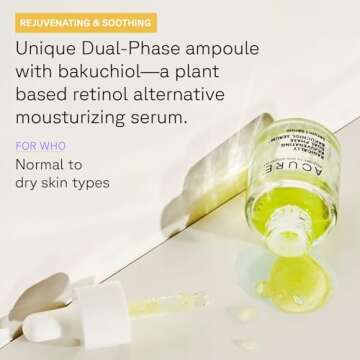 Acure Radically Rejuvenating Dual Phase Bakuchiol Serum - Anti-Aging & Soothing Skin Support - All N...