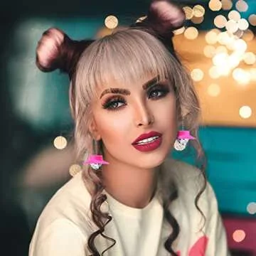 Disco Earrings Disco Ball Earrings Pink Cowgirl Earrings Disco Cowgirl Earrings Cowgirl Bachelorette Party Decorations Disco Ball Earrings for Women