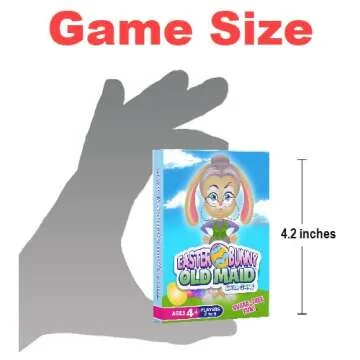 Arizona GameCo Easter Bunny Old Maid Card Game - a Fun Easter Game for Kids Ages 4-8 - Makes a Great Gift, Easter Basket Stuffer or Filler