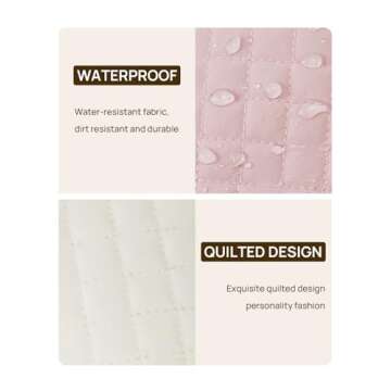 Telena Mini Zip Around Wristlet Wallets for Women Coin Purse Keychain Dual Pouch Wallet Beige Pink