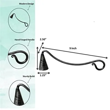 Living Ideas Hand Forged Candle Snuffer - Elegant & Safe Home Accessory