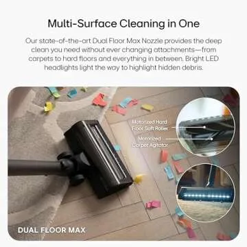 LG CordZero A949 - Cordless Stick Vacuum Cleaner with Auto-Empty Base, 200 Minute Runtime w/Extra Rechargeable Battery, Power Mop, Dual Floor Max, Lightweight, Cleaning for Carpet, Hardwood, Pet Hair