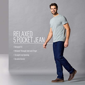 Rustler Men's Relaxed Fit Jeans in Prewashed Style