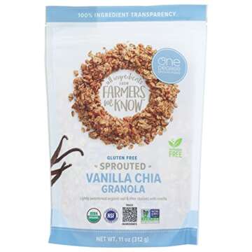 Delicious Granola - Oat Vanilla Chia 11oz USA (Case6) for Healthy Snacking