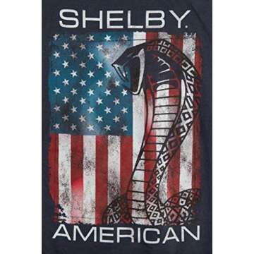 Shelby Patriotic Flag Dark Grey Tee | 100% Cotton | Unisex