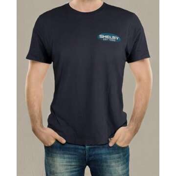 Shelby Patriotic Flag Dark Grey Tee | 100% Cotton | Unisex