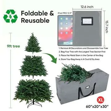 BALEINE 9 ft Christmas Tree Storage Bag, Durable & Spacious