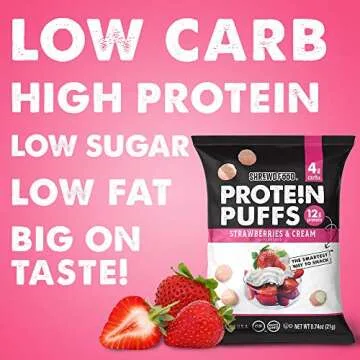 Shrewd Food Protein Puffs - Sweet, Gluten-Free Snack