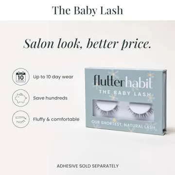 FlutterHabit DIY Baby Lashes - 10 Day Wear, Short & Neat