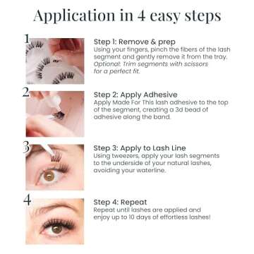 FlutterHabit DIY Baby Lashes - 10 Day Wear, Short & Neat