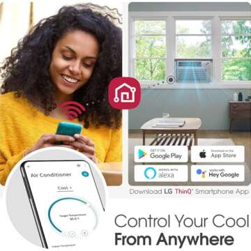 LG Smart Wi-Fi Window Air Conditioner for Large Rooms