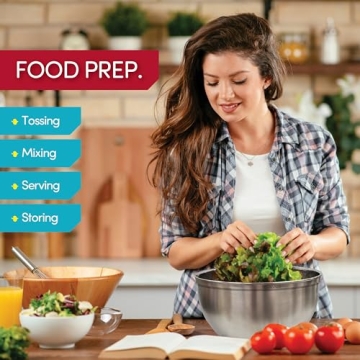 Belwares Nesting Mixing Bowls Set with Lids and Grater