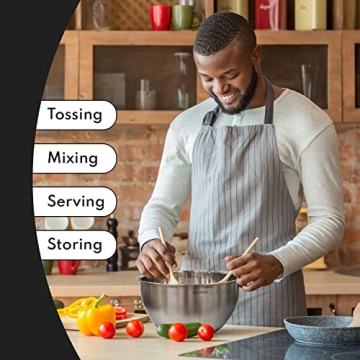 Belwares Nesting Mixing Bowls Set with Lids and Grater