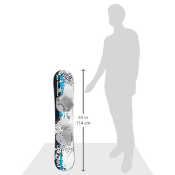 EMSCO Graffiti Snowboard for Kids 5-15 - Beginner Friendly Toy